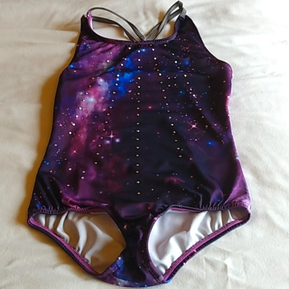 Girls Galaxy Swimsuit‎ – Rhinestone Detail – Size L